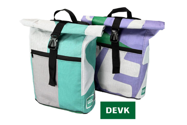 Recyclingbags - From Waste To Bag 22 DEVK Pro:Kurier Rucksack Referenz