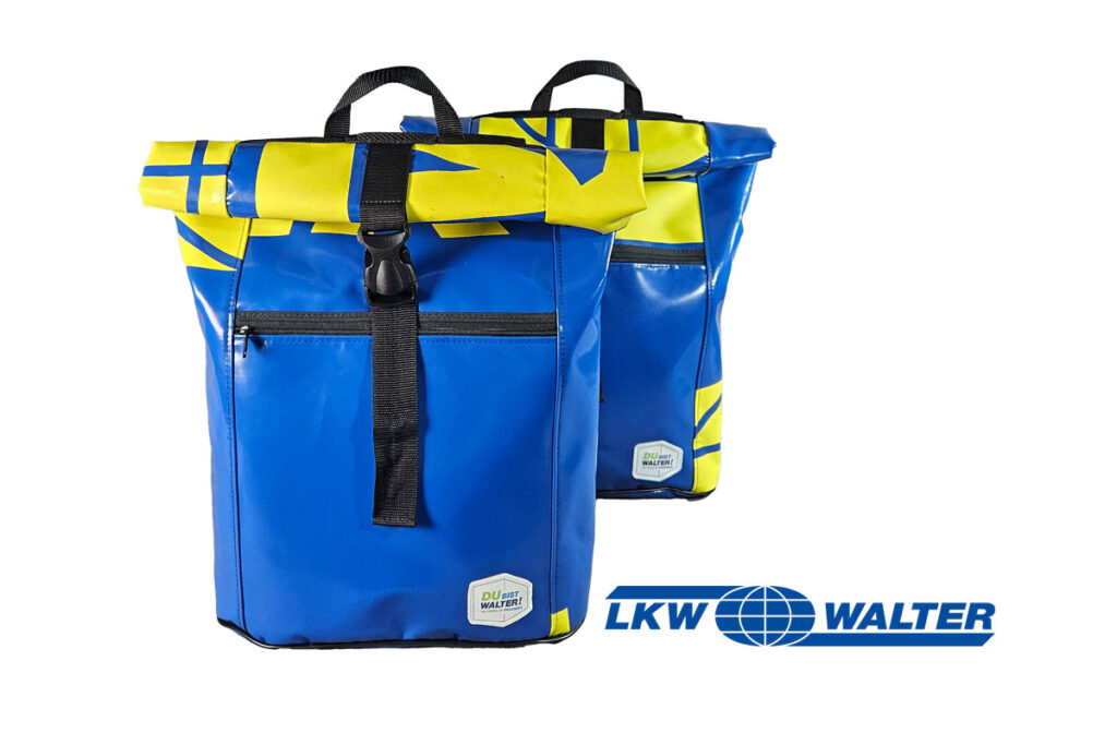 Recycling Tasche aus Werbebanner – Referenzprojekt LKW Walter
